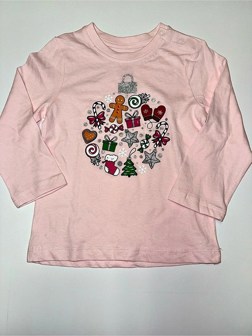 The Children's Place Girls Pink Long Sleeve Graphic Tee